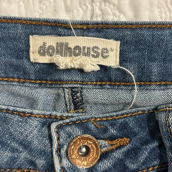 Dollhouse jeans, size 7 distressed, no stains - Picture 3 of 6